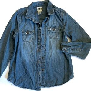 Osh Kosh B’Gosh Jean Bluejean Button Shirt Size 12